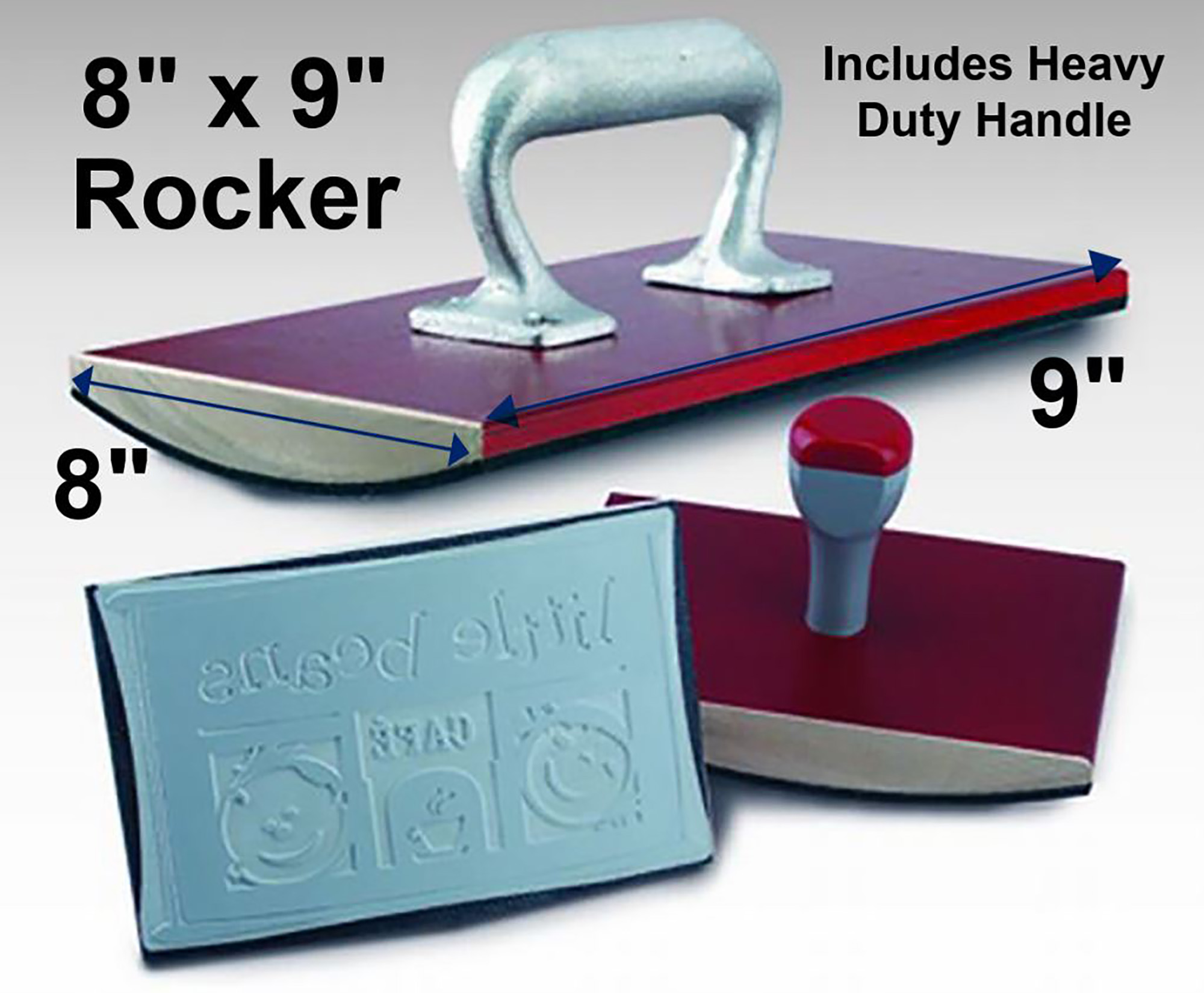 8" x 9" Rocker Mount Custom Rubber Stamp