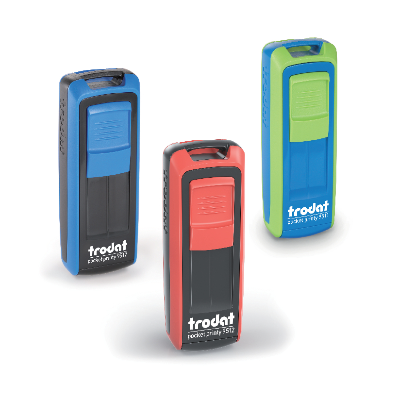 Trodat Pocket Printy Line of Self-Inking Stamps