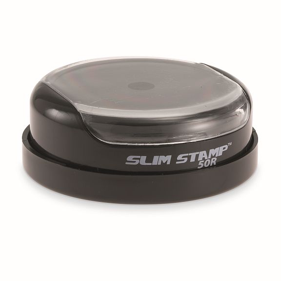 Slim Stamp 50R Pre-Inked Round Pocket Stamp