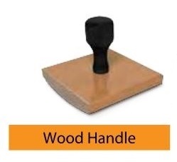 4" x 3" Rocker Mount Custom Rubber Stamp