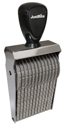 2-4 JustRite 4 Band Alphabet Stamp Size 2 Character Size 3/16"