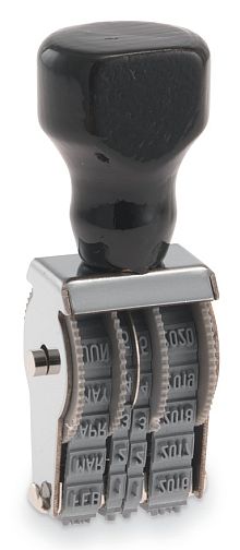 BD0 JustRite Manual Band Dater Stamp Size 0 Character Size 1/8"