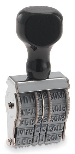 BD2-1/2 JustRite Manual Band Dater Stamp Size 2 1/2 Character Size 9/32"