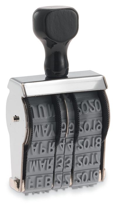 BD4 JustRite Manual Band Dater Stamp Size 4 Character Size 1/2"