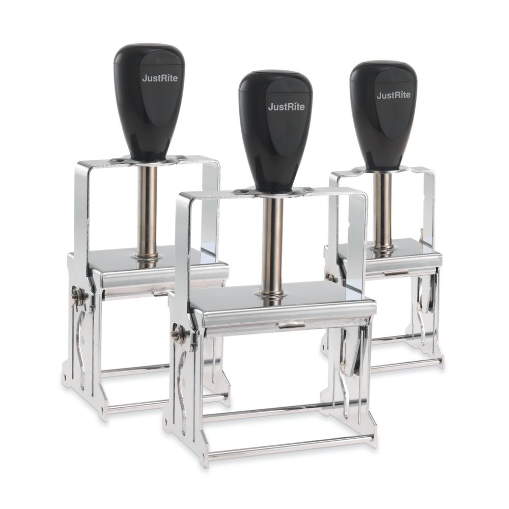 JustRite Metal Self-Inking Stamps