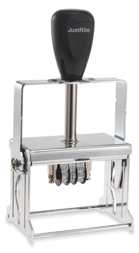 JustRite Metal Self-Inking Die Plate Dater Stamp SI 94-FB