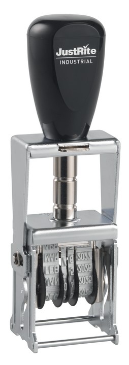 JustRite Metal Self Inking Line Dater Stamp SID-1
