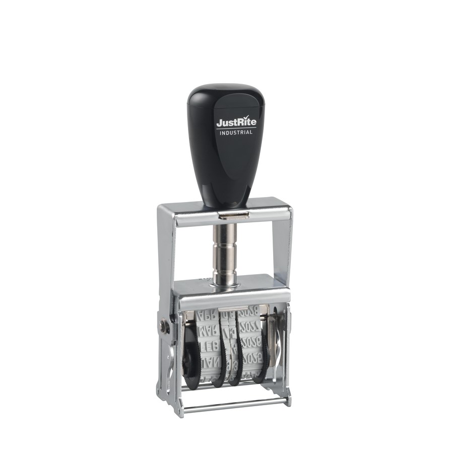 JustRite Metal Self Inking Line Dater Stamp SID-2