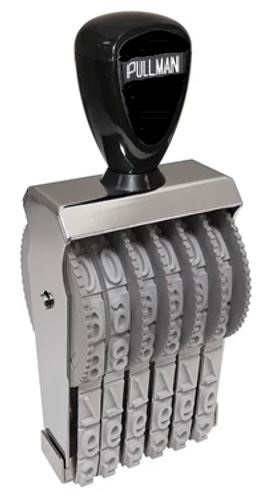 Pullman Manual Number Stamp XCPN 1-6