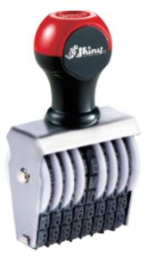 Shiny Manual Number Stamps