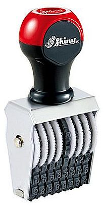 Shiny 1-8 Manual 8 Band Number Stamp Size 1 Character Size 5/32"