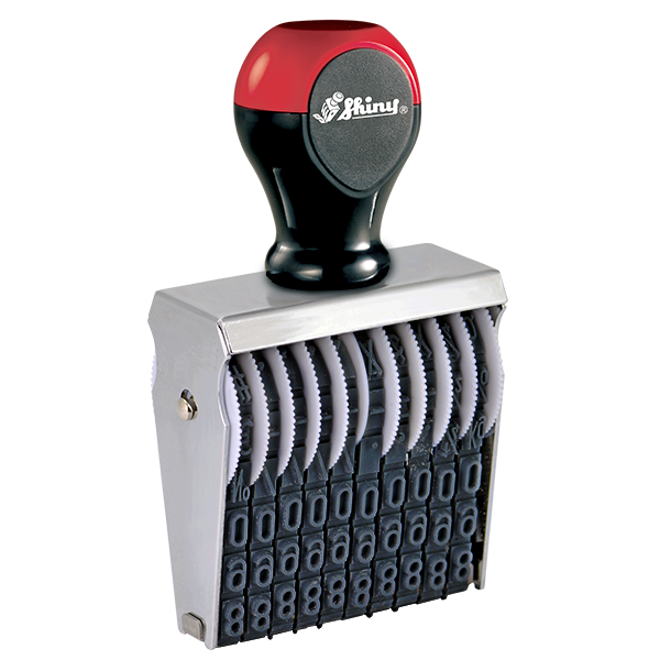 Shiny Manual Number Stamps Size 2 1/2 Character size 1/4"