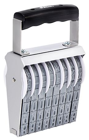 Shiny Manual Number Stamps Size 5 Character size 9/16"