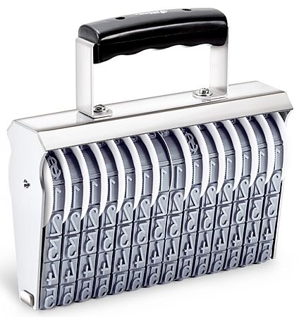 Shiny 5-14 Manual 14 Band Number Stamp Size 5 Character Size 9/16"