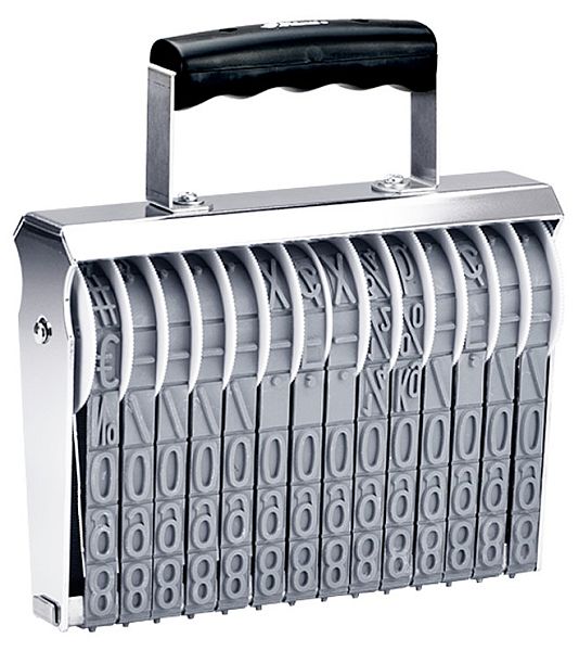 Shiny 6-14 Manual 14 Band Number Stamp Size 6 Character Size 11/16"