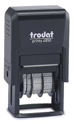 Trodat Printy 4850 Die Plate Dater Self Inking Stamp
