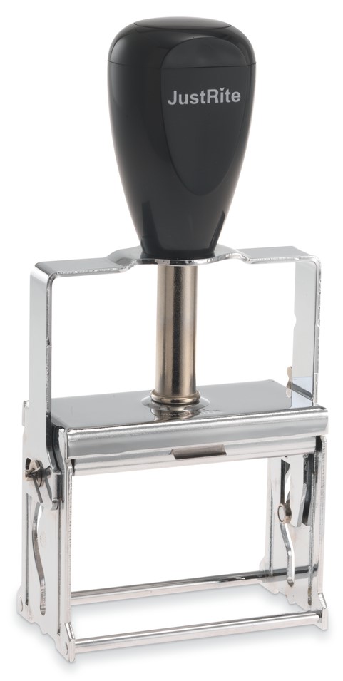 Justrite Metal Self Inking Stamp SI 43-PL