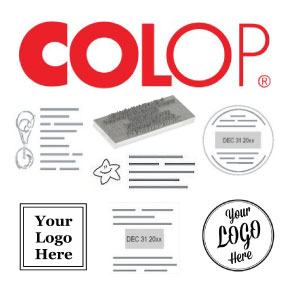 Colop Classic Line Round Text Stamps Replacement Die Plates